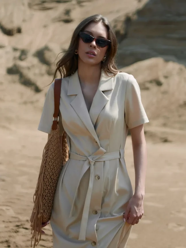 Платье-жакет Топленое молоко