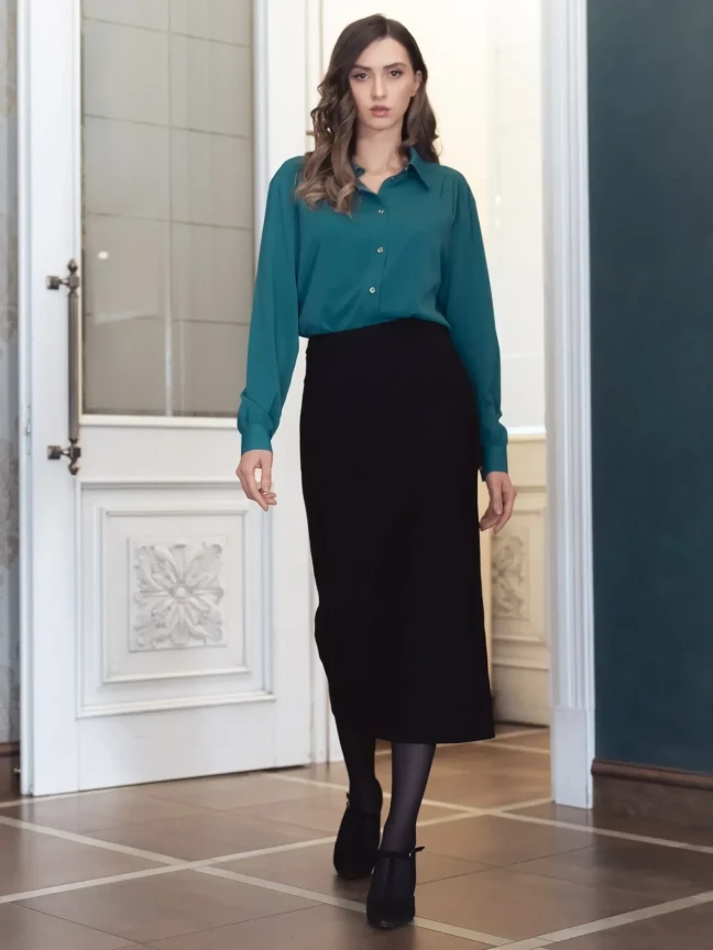 Заказать блузка бордо из шелковистой ткани  (Бордовый) для женщин в официальном интернет-магазине bonchic.store. Бесплатная доставка