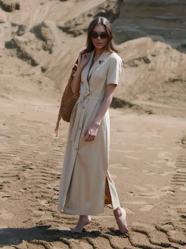 Платье-жакет Топленое молоко