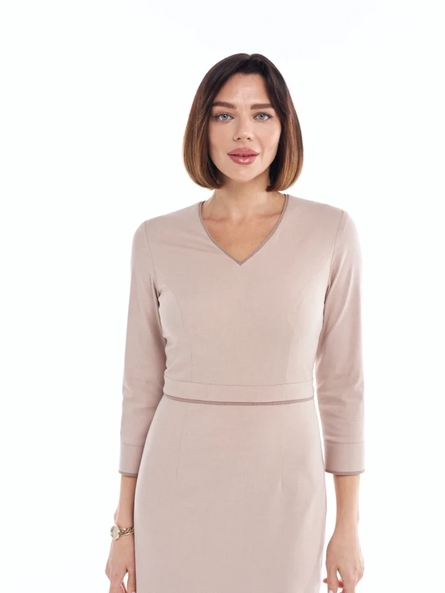 Платье миди Пудра