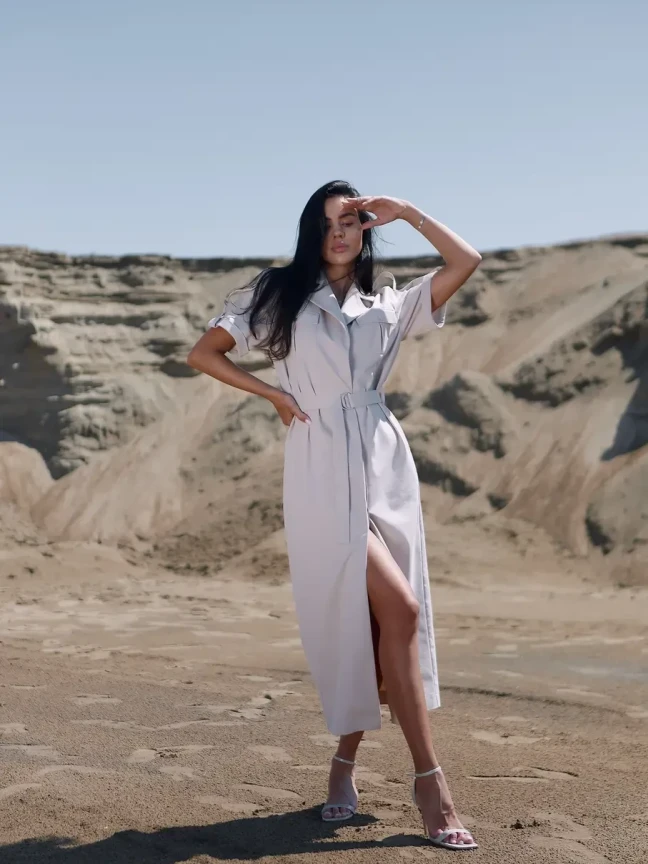 Платье из хлопка Кунжут