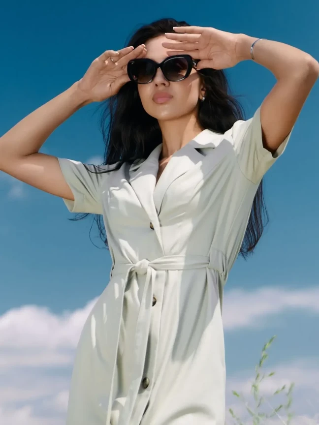 Платье-жакет Фисташка