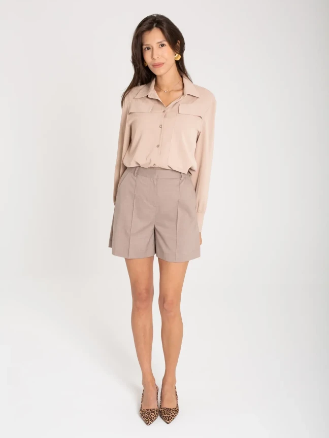 Шорты женские оттенок Фундук