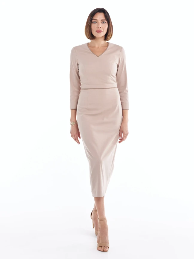 Платье миди Пудра