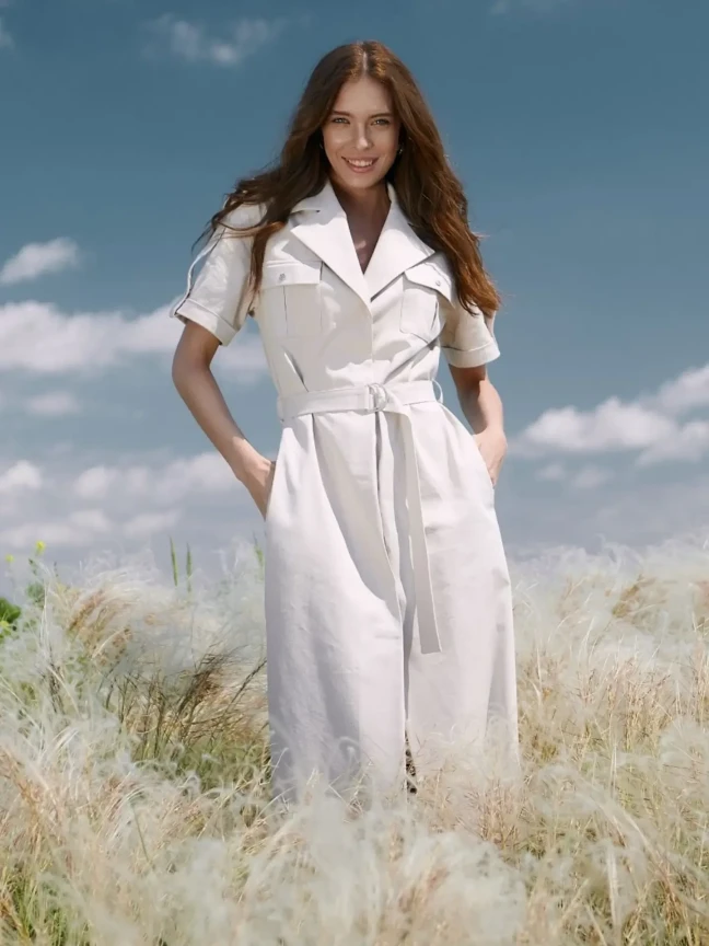 Платье из хлопка Кунжут