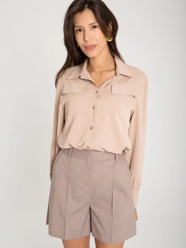 Шорты женские оттенок Фундук